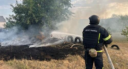 Рятувальники Харківської області ліквідували 11 пожеж, викликаних обстрілами.