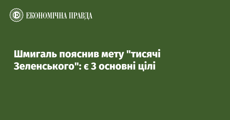 Шмигаль роз'яснив, що стоїть за ініціативою 